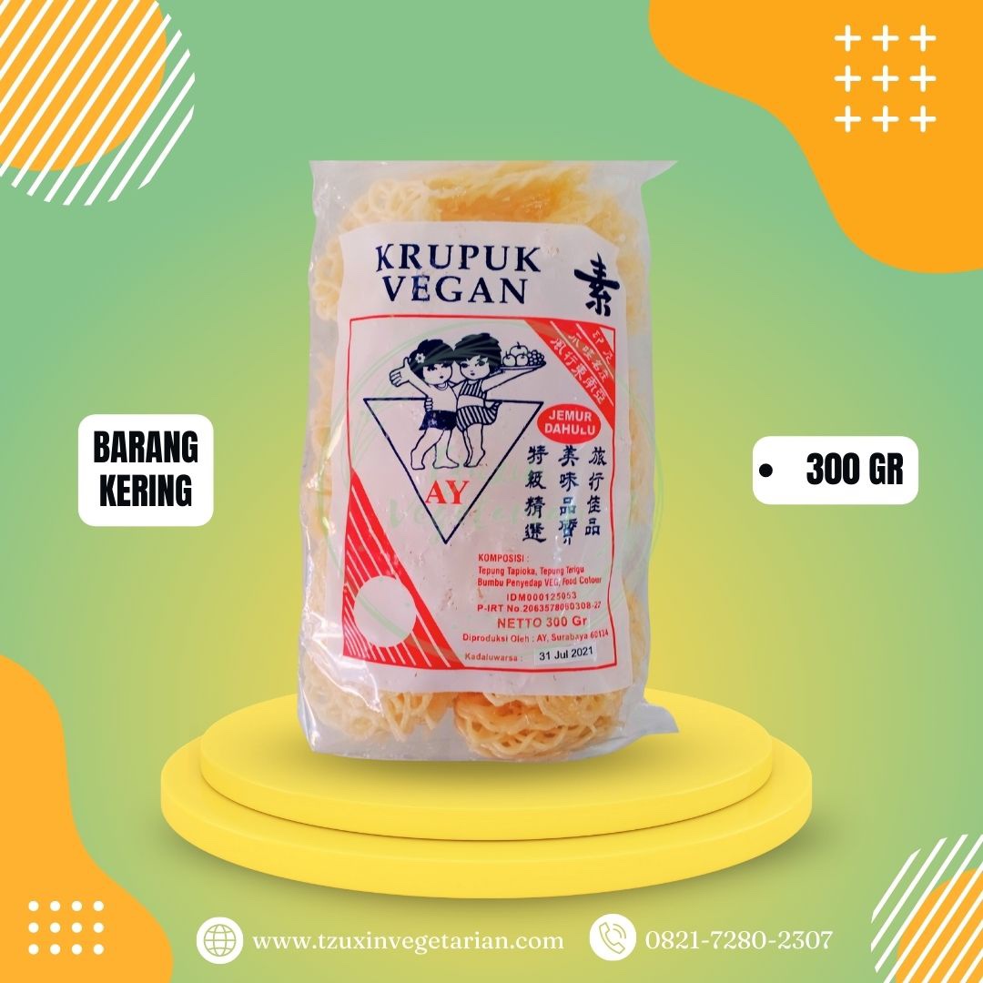 KERUPUK AY PUTIH KERITING (300GR)