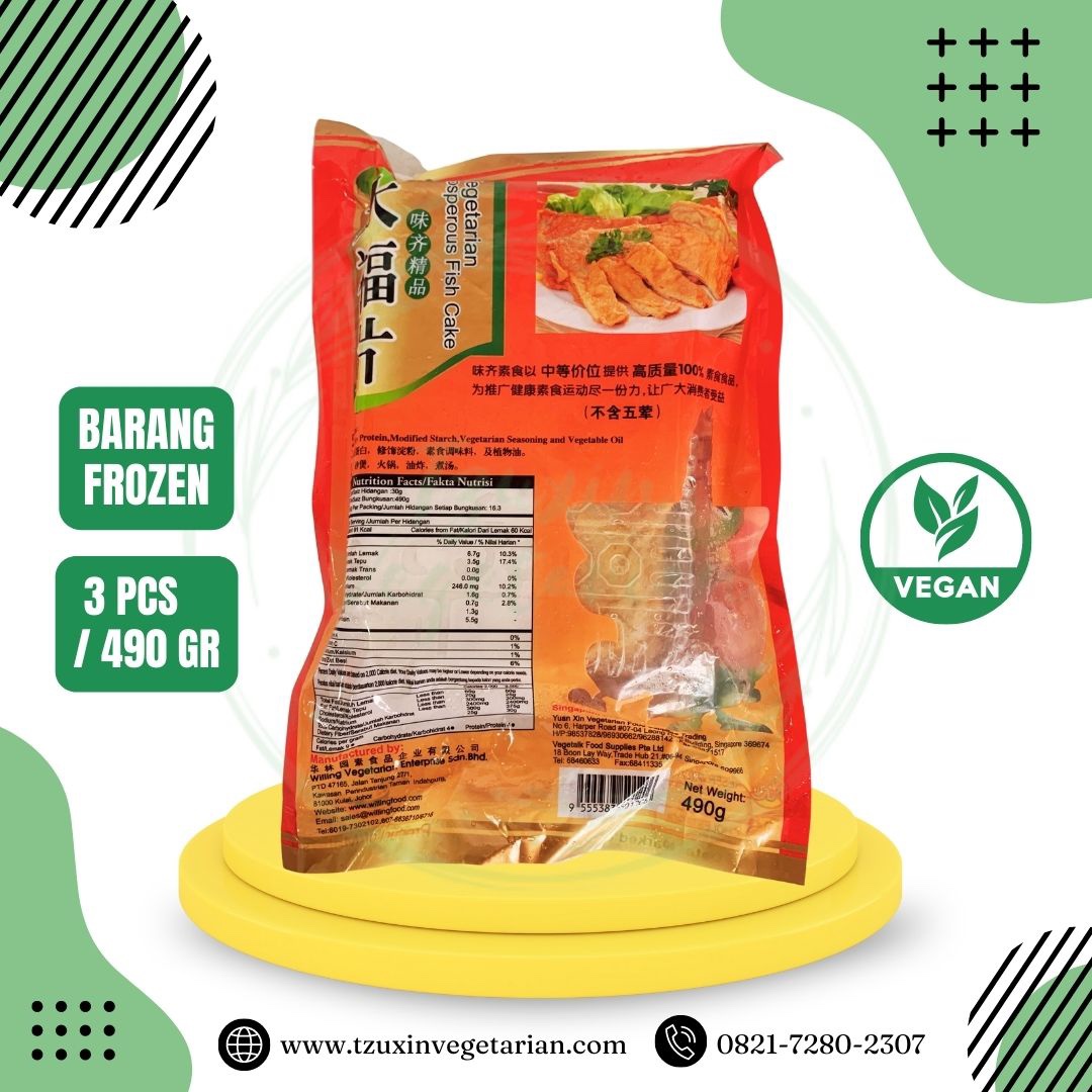 MR VEGE PROSPEROUS FISH CAKE (490GR)