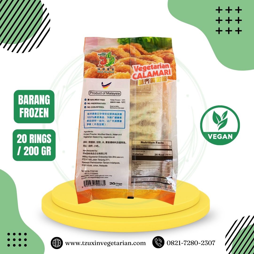 MR VEGE SQUID CALAMARI 20 RINGS (200GR)