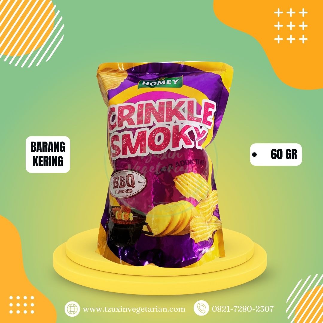 HOMEY CRINKLE SMOKY BBQ (60GR)